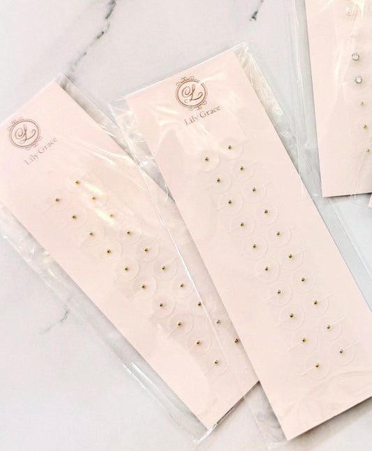 耳ツボジュエリー（ジュエリーなしシート）3枚